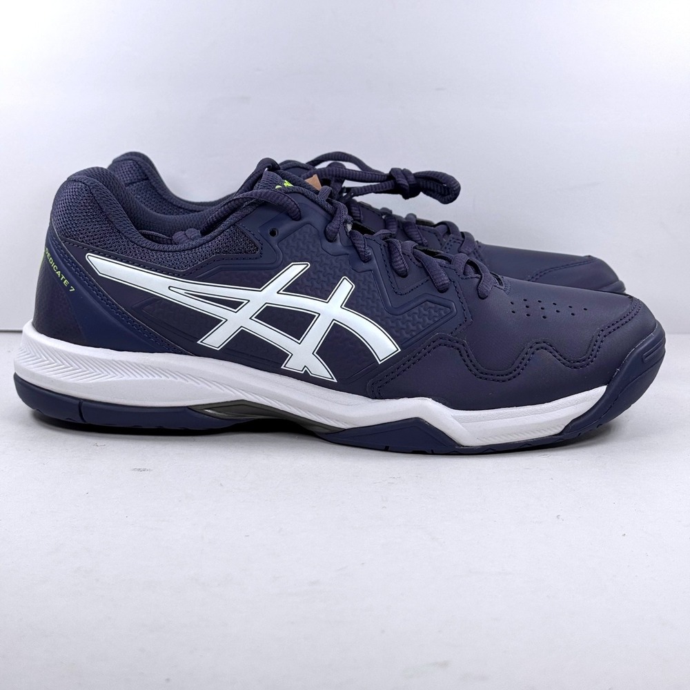 Asics Gel-Dedicate 7 Men's Tennis Shoes Navy Blue White 1041A223 Size 7.5